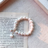 Baroque Pearl Bracelet 7.5inch Wedding Jewelry Cultured Women Gift Accessories