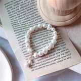 Baroque Pearl Bracelet 7.5inch Wedding Jewelry Cultured Women Gift Accessories