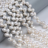 8-9mm Wheat Rice Shape Pearl Strand Top Drilled Pearl Beads