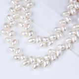 8-9mm Wheat Rice Shape Pearl Strand Top Drilled Pearl Beads