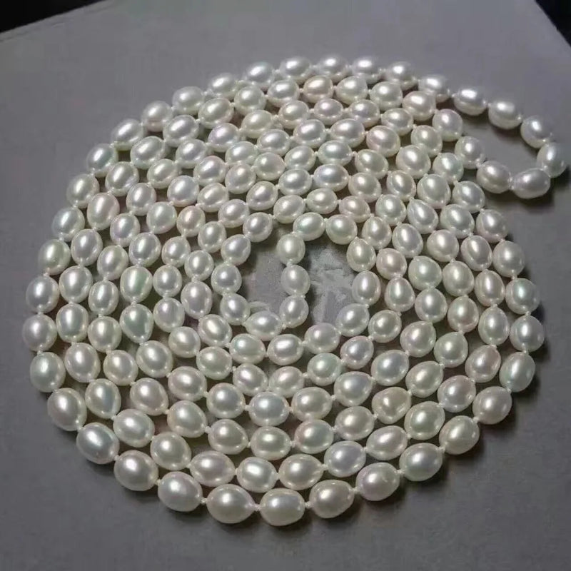 8-9mm South Sea Baroque Pearl Necklace 50in 14k