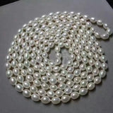8-9mm South Sea Baroque Pearl Necklace 50in 14k