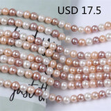 8-9mm Mixed Round Freshwater Pearls Strands