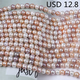 8-9mm Mixed Round Freshwater Pearls Strands