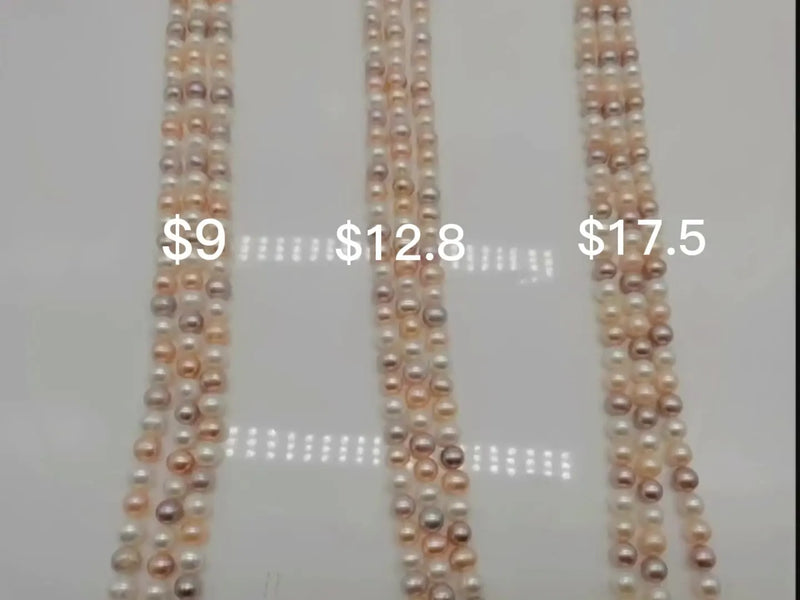 8-9mm Mixed Round Freshwater Pearls Strands