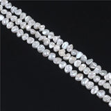 Natural Freshwater Keshi Pearl Strands 8-9mm
