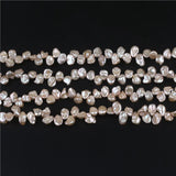 Natural Pink Keshi Pearls Strand 8-9mm Freshwater Irregular Shape