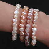 Baroque Freshwater Pearl Bracelet 8-9mm for Women