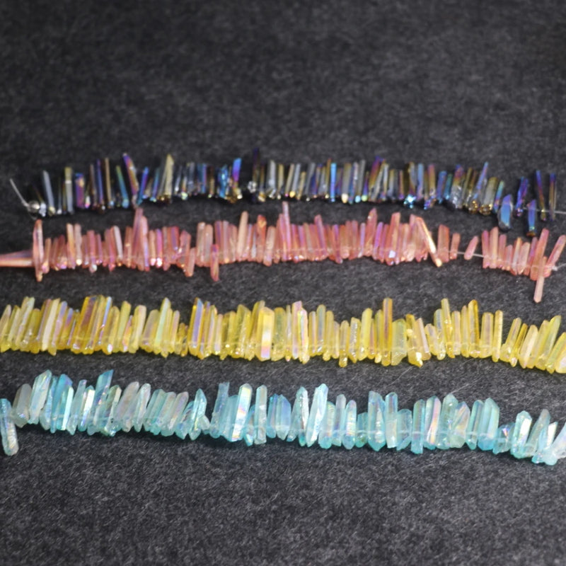 8'' Druzy Crystal Quartz Necklace Pendant