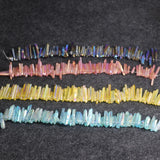 8'' Druzy Crystal Quartz Necklace Pendant