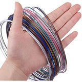 64pcs 17.5in Stainless Steel Necklace Wire Choker Chain w/ Brass Clasp
