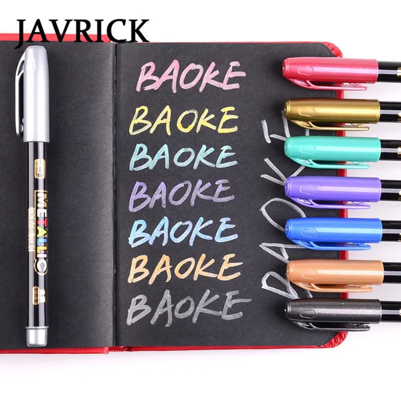 8 Colors Epoxy Resin Metallic Marker Pen Set