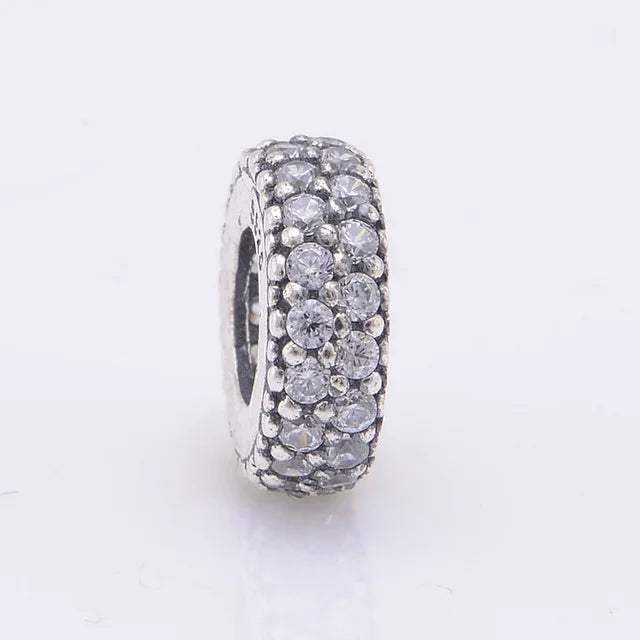8 Colors Spacer Beads for Charms Bracelets DIY Jewelry Small 925 Sterling Silver