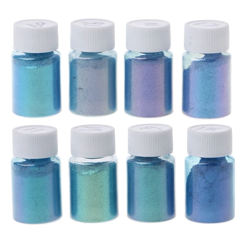 Magic Resin Pigment Rainbow Pearl Powder Glitter Epoxy Mold Colorant