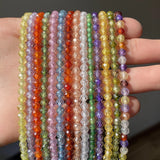 8 Colors Faceted Zircon Beads 2 3 4mm Loose Spacer Beads For Jewelry Making