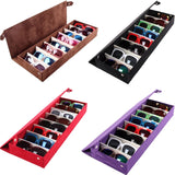 8 Grid Sunglass Glasses Storage Case Eyeglasses Display Glasswear Box