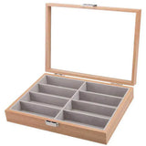 Wood Sunglasses Organizer, Eyeglasses Display Stand