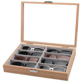 Wood Sunglasses Organizer, Eyeglasses Display Stand