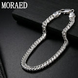 925 Silver 8 Inch 6MM Necklace Chain Men Women Jewelry