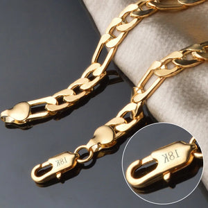 925 Sterling Silver 8MM Gold/Silver Full Side Chain Bracelet For Woman Man