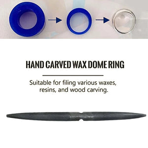 8 Inch Double Ended Half Round Wax File Jewelry Tool