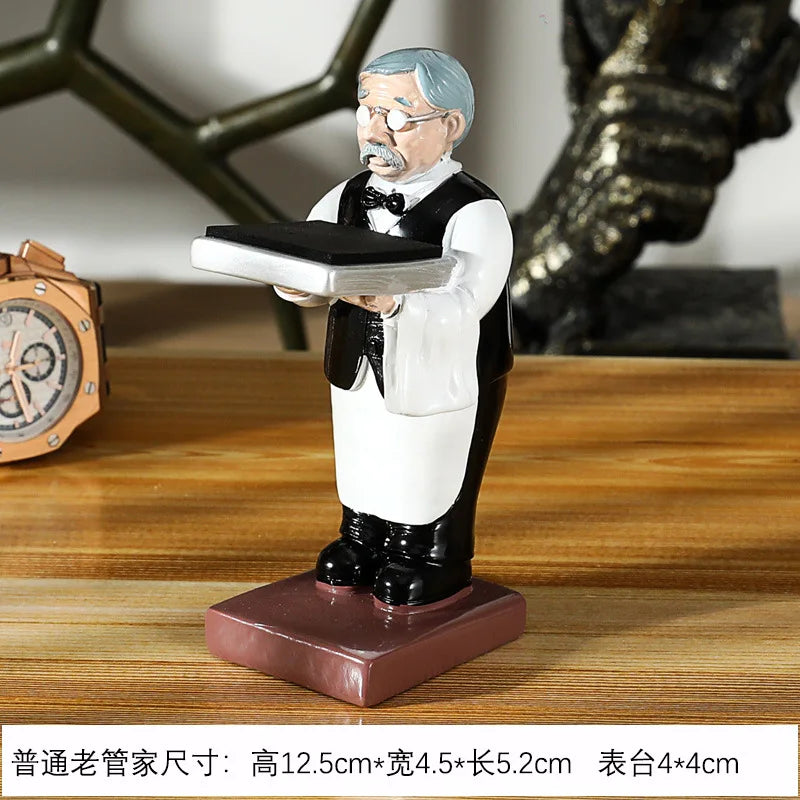 Creative Watch Display Frame - Resin Old Housekeeper & Astronaut Stand