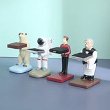 Creative Watch Display Frame - Resin Old Housekeeper & Astronaut Stand