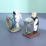 Creative Watch Display Frame - Resin Old Housekeeper & Astronaut Stand