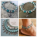 8 Mixed Shape Turquoise Beads for DIY Jewelry Making