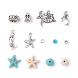 8 Mixed Shape Turquoise Beads for DIY Jewelry Making