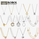925 Sterling Silver Key Necklace Women's Jewelry
