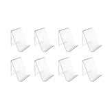 8 PCS Acrylic Book Stand Bookends Tablet Holder Display Clear Easel