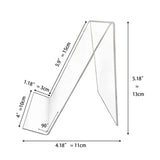 8 PCS Acrylic Book Stand Bookends Tablet Holder Display Clear Easel
