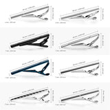 8 PCS Tie Clip Set With Gift Box Wedding Guest Metal Cufflinks