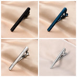 8 PCS Tie Clip Set With Gift Box Wedding Guest Metal Cufflinks