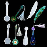 8 Pack DIY Silicone Bookmark Mold Epoxy Resin Casting Mould