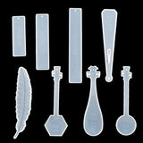 8 Pack DIY Silicone Bookmark Mold Epoxy Resin Casting Mould