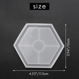 8 Pack Hexagon Silicone Coaster Molds for Resin, Concrete, Cement Casting