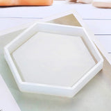 8 Pack Hexagon Silicone Coaster Molds for Resin Casting