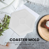 8 Pack Hexagon Silicone Coaster Molds for Resin, Concrete, Cement Casting