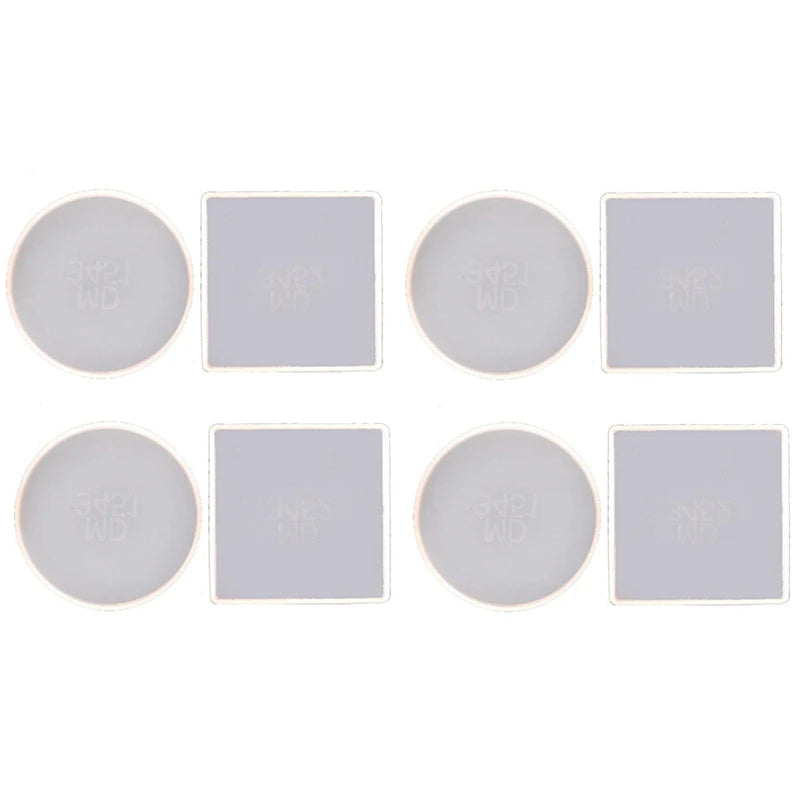 Silicone Coaster Base Mold Set for Resin Craft DIY Home Decor