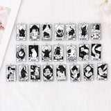 8Pcs Cat Tarot Card Charms Acrylic Pendants DIY Making Accessories