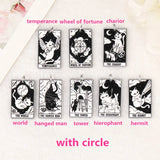 8Pcs Cat Tarot Card Charms Acrylic Pendants DIY Making Accessories