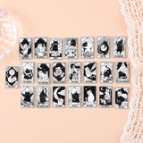 8Pcs Cat Tarot Card Charms Acrylic Pendants DIY Making Accessories