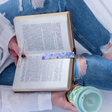 8 Pcs Acrylic Dried Flower Resin Thumb Book Holder
