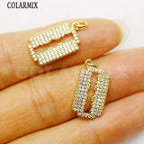 Blade Shape Pendant Cube Zirconia Jewelry Pendant for Women