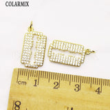 Blade Shape Pendant Cube Zirconia Jewelry Pendant for Women
