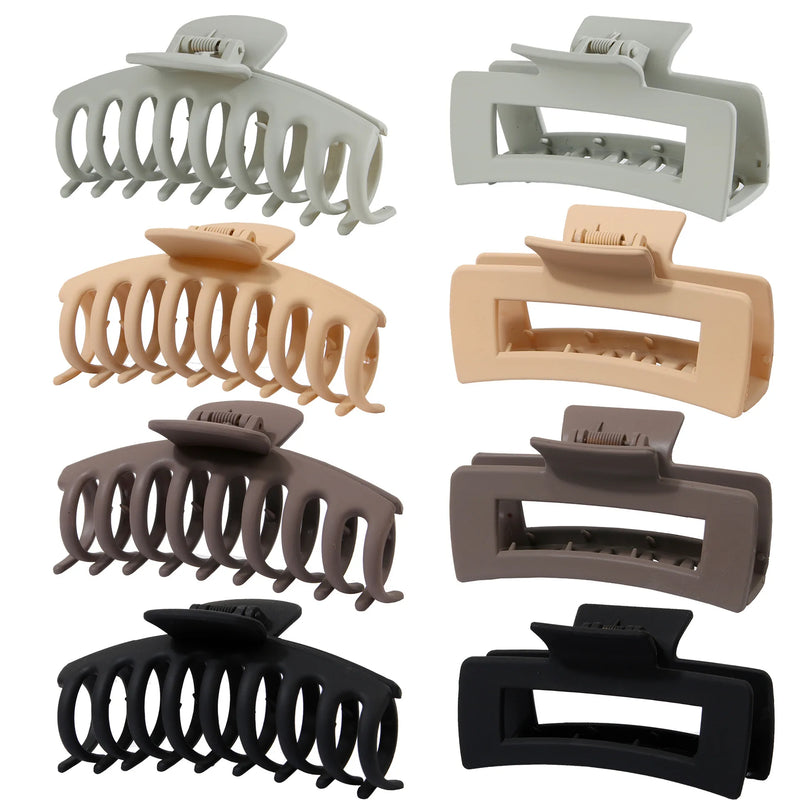 8 Pcs Acrylic Hairpin Claw Clips for Women Girls Hair Accessories Barrettes
