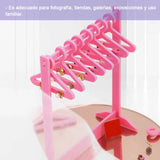 8 Pcs Acrylic Jewelry Display Shopwindow Rack Hook Pendant Manager
