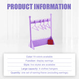 8 Pcs Acrylic Jewelry Display Shopwindow Rack Hook Pendant Manager
